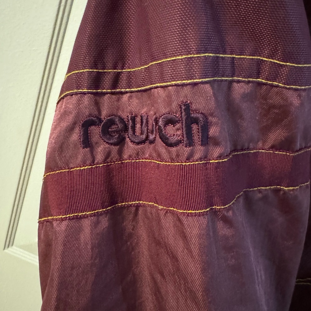 Vintage 90's Reusch Active Wear Maroon Hooded Ski Snow Jacket Embroidered LG - Picture 10 of 16